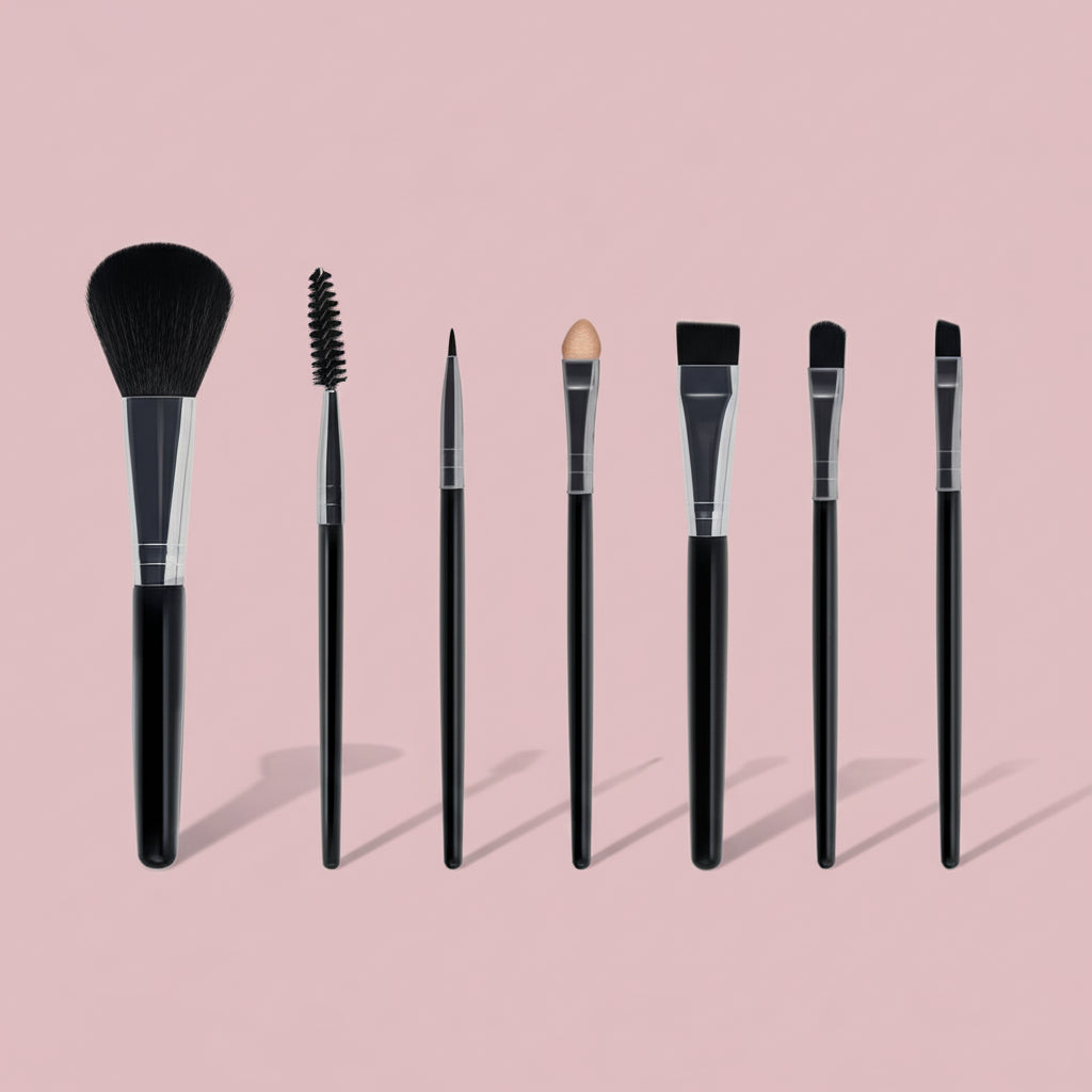 Set de Pinceaux de Maquillage 5/7/11 Pièces – Poudre, Fond de Teint, Fard à Paupières et Blush