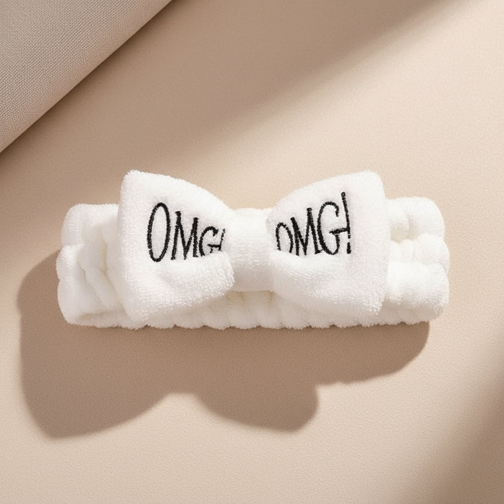 Bandeau Doux pour Soins Visage – Style Baddie Chic avec Nœud ou Oreilles