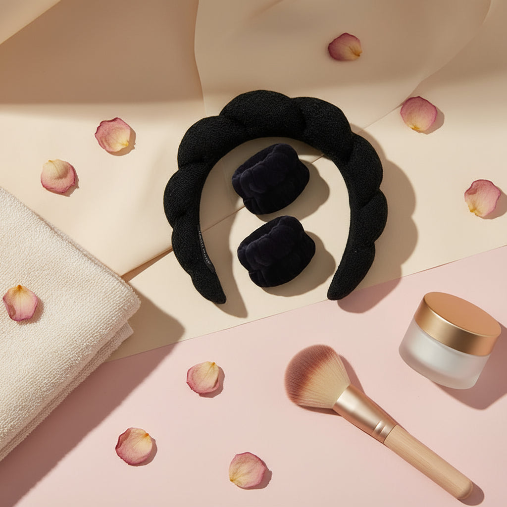Bandeaux de Maquillage et Éponges Nuage