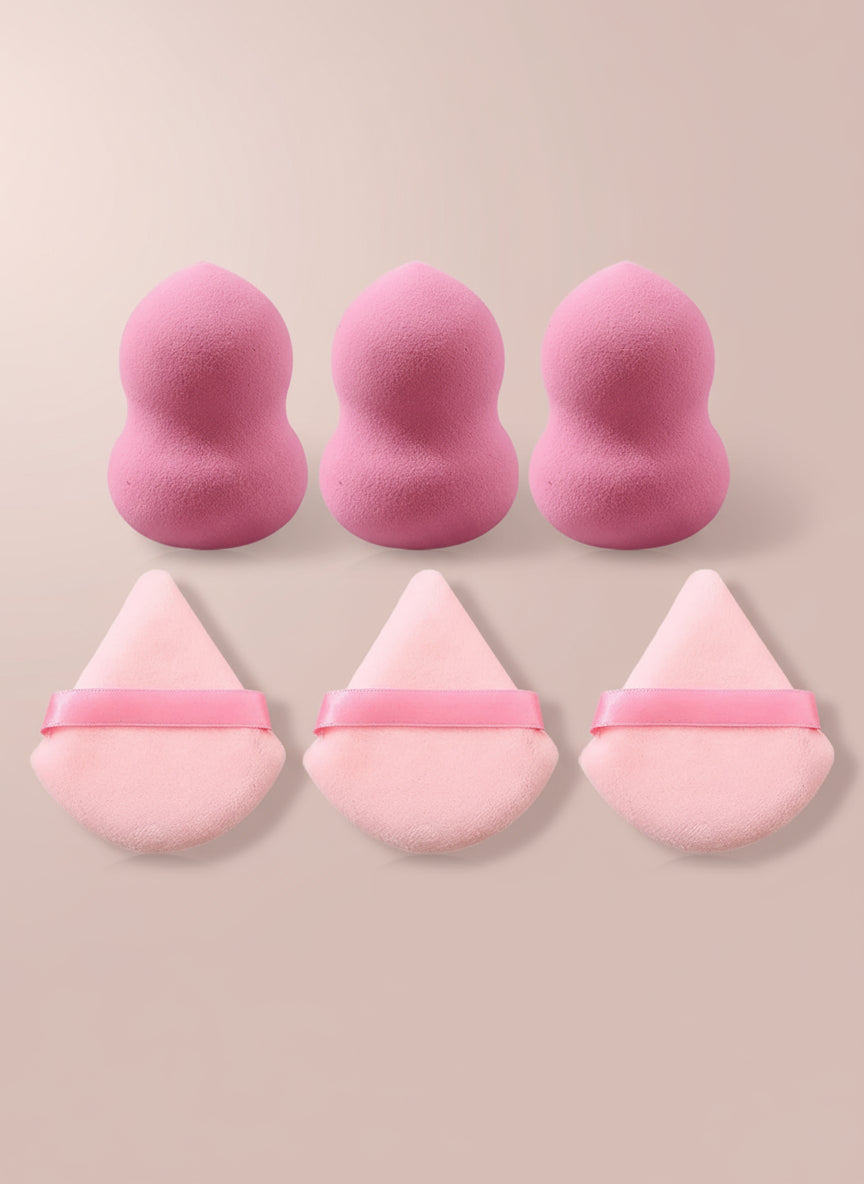 Coffret Beauté 29 Pièces – Set 13 Pinceaux de Maquillage, 12 Éponges, Brosse Nettoyante, Bandeau et Poignets