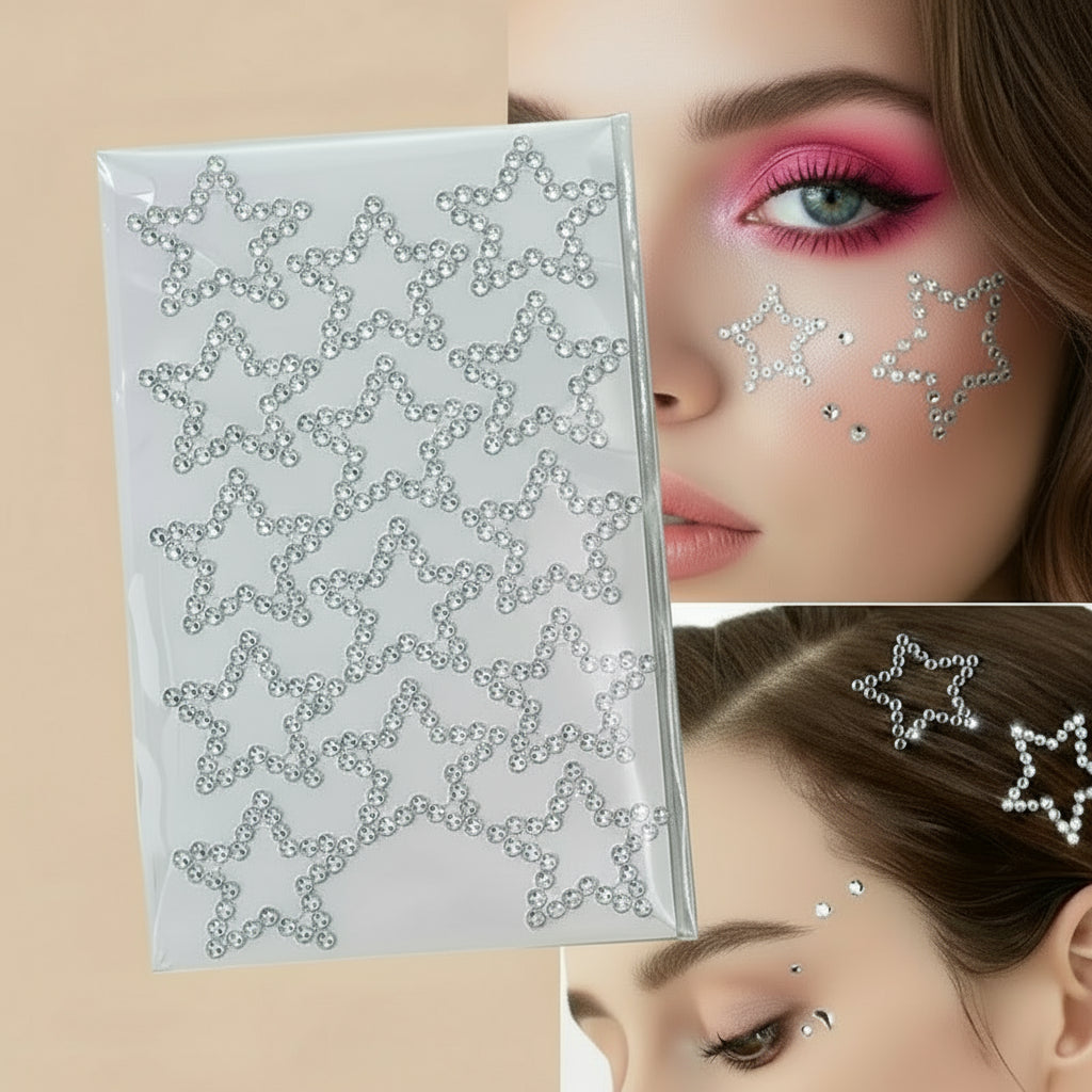 Plaquette de 900 Strass Visage Arc-en-Ciel – Autocollants