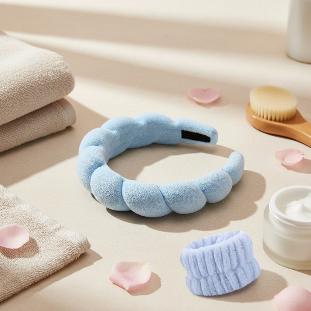 Bandeaux de Maquillage et Éponges Nuage