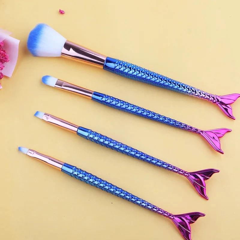 6 Couleurs Dégradées, Pinceaux Doux pour Poudre, Fard, Fond de Teint et Blush