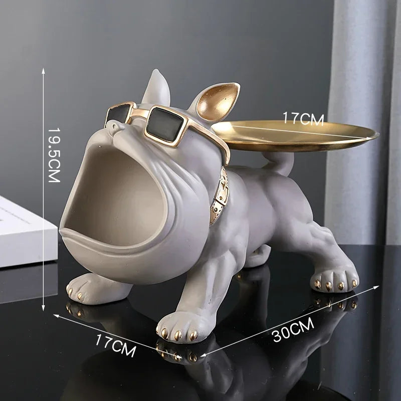Sculpture Bulldog  – Boîte de rangement clé et décoration design