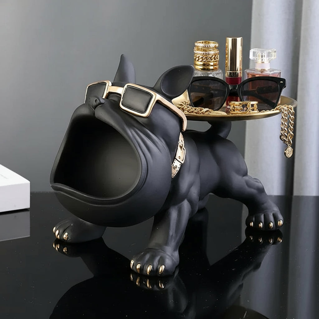 Sculpture Bulldog  – Boîte de rangement clé et décoration design
