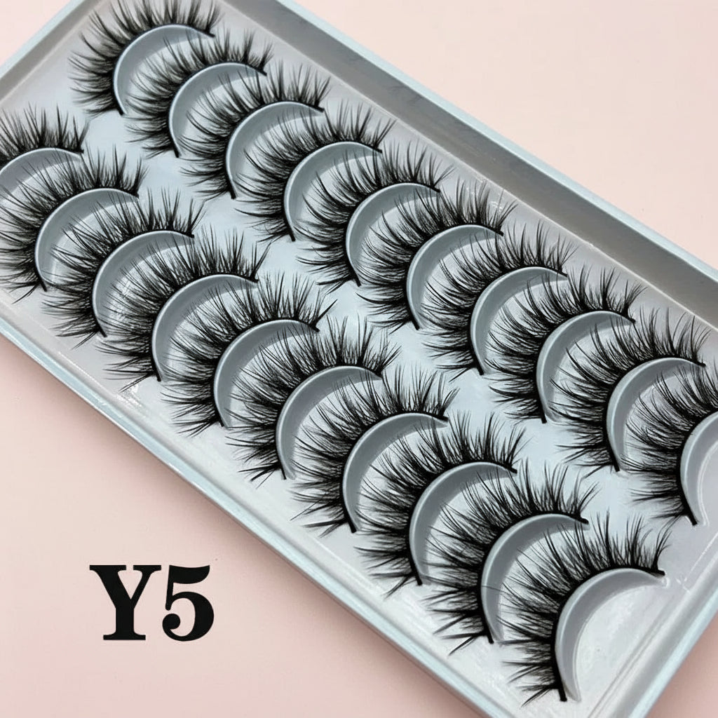 Volume Russe 3D – 10 Paires Effet Fluffy Croisé