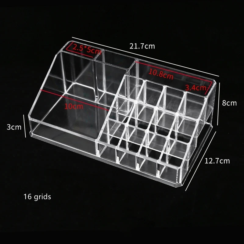 Organisateur Maquillage Transparent – Boîte de Rangement en Acrylique