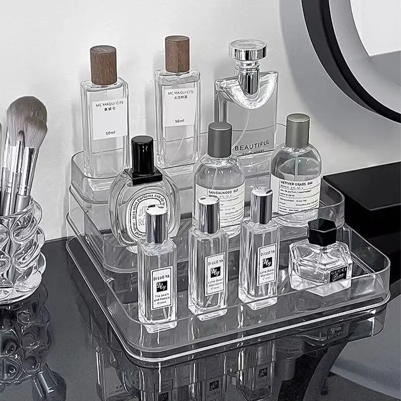 Étagère de Bureau pour Parfums et Cosmétiques – Organisateur d’Angle