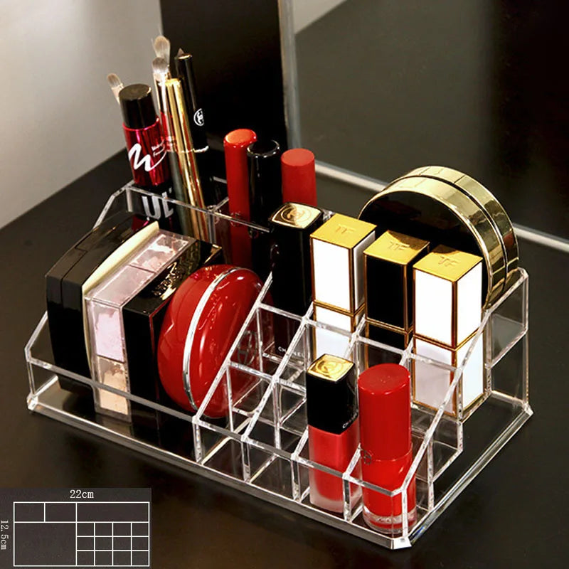 Organisateur Maquillage Transparent – Boîte de Rangement en Acrylique