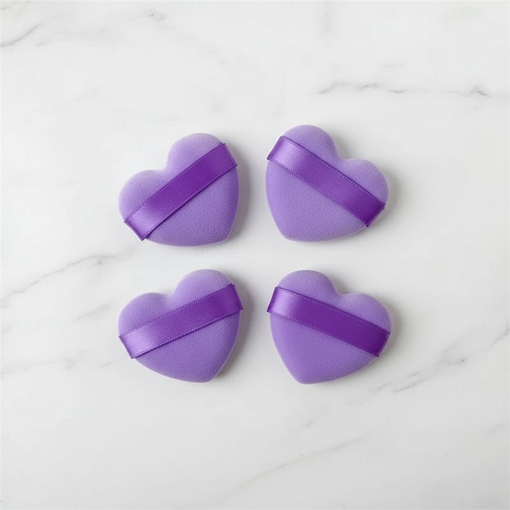 Éponge Maquillage Velours Coeur – Douce & Confortable