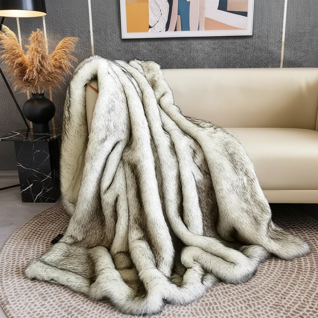 Plaid Luxe en Fausse Fourrure