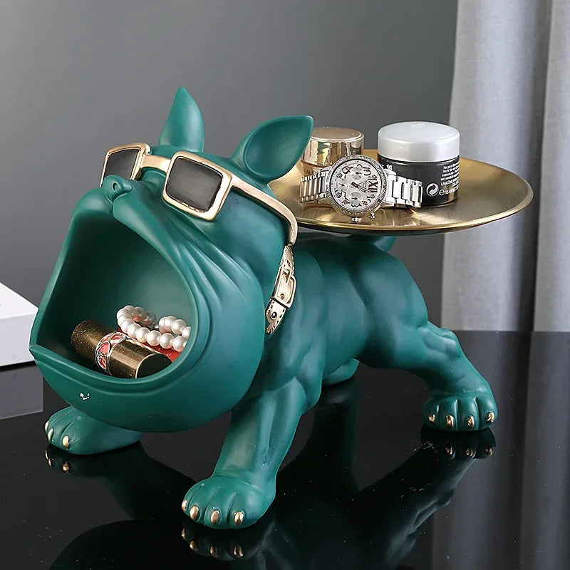 Sculpture Bulldog  – Boîte de rangement clé et décoration design