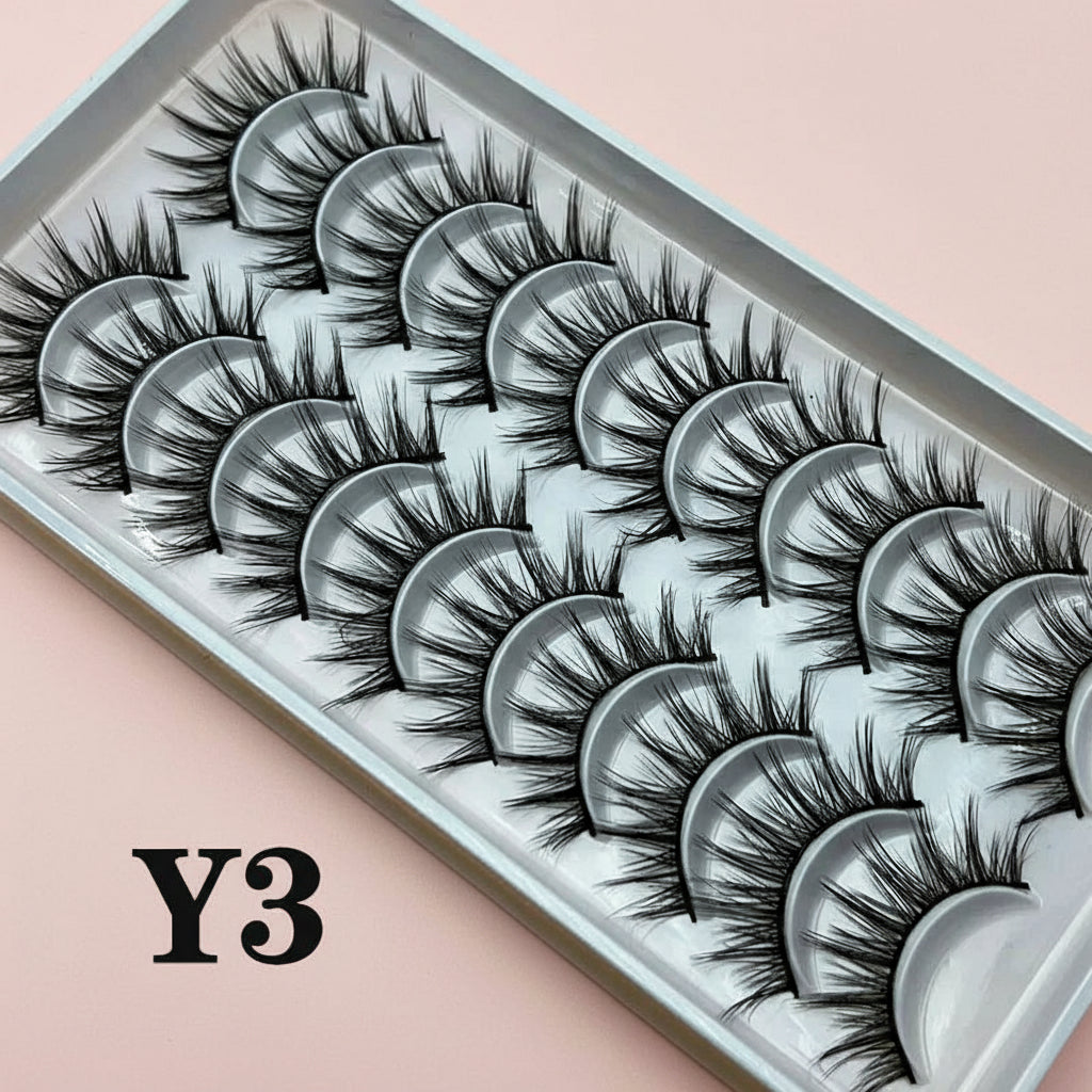 Volume Russe 3D – 10 Paires Effet Fluffy Croisé