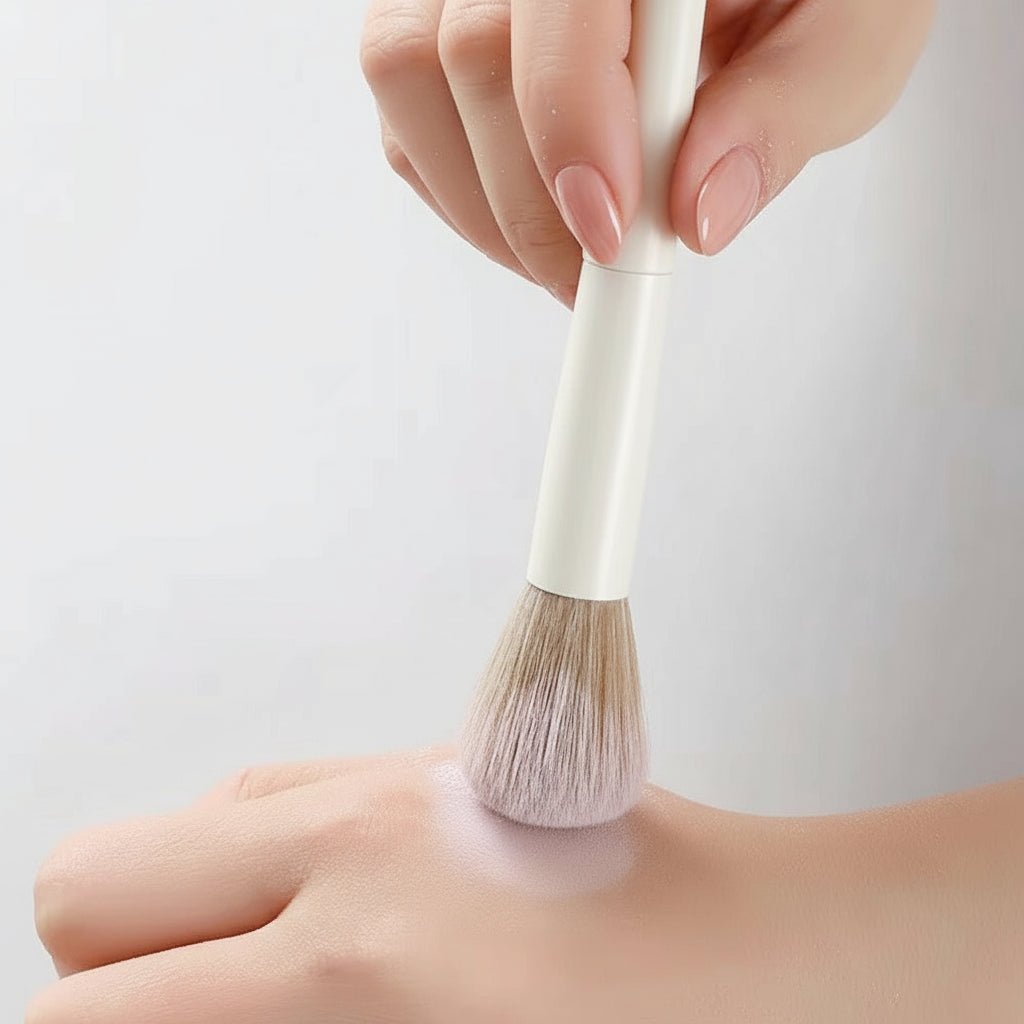 Set Pinceaux de Maquillage Doux – Pinceaux Professionnels pour Fond de Teint, Poudre, Fard à Paupières et Estompe