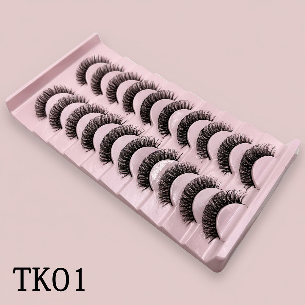 Volume Russe 3D – 10 Paires Effet Fluffy Croisé