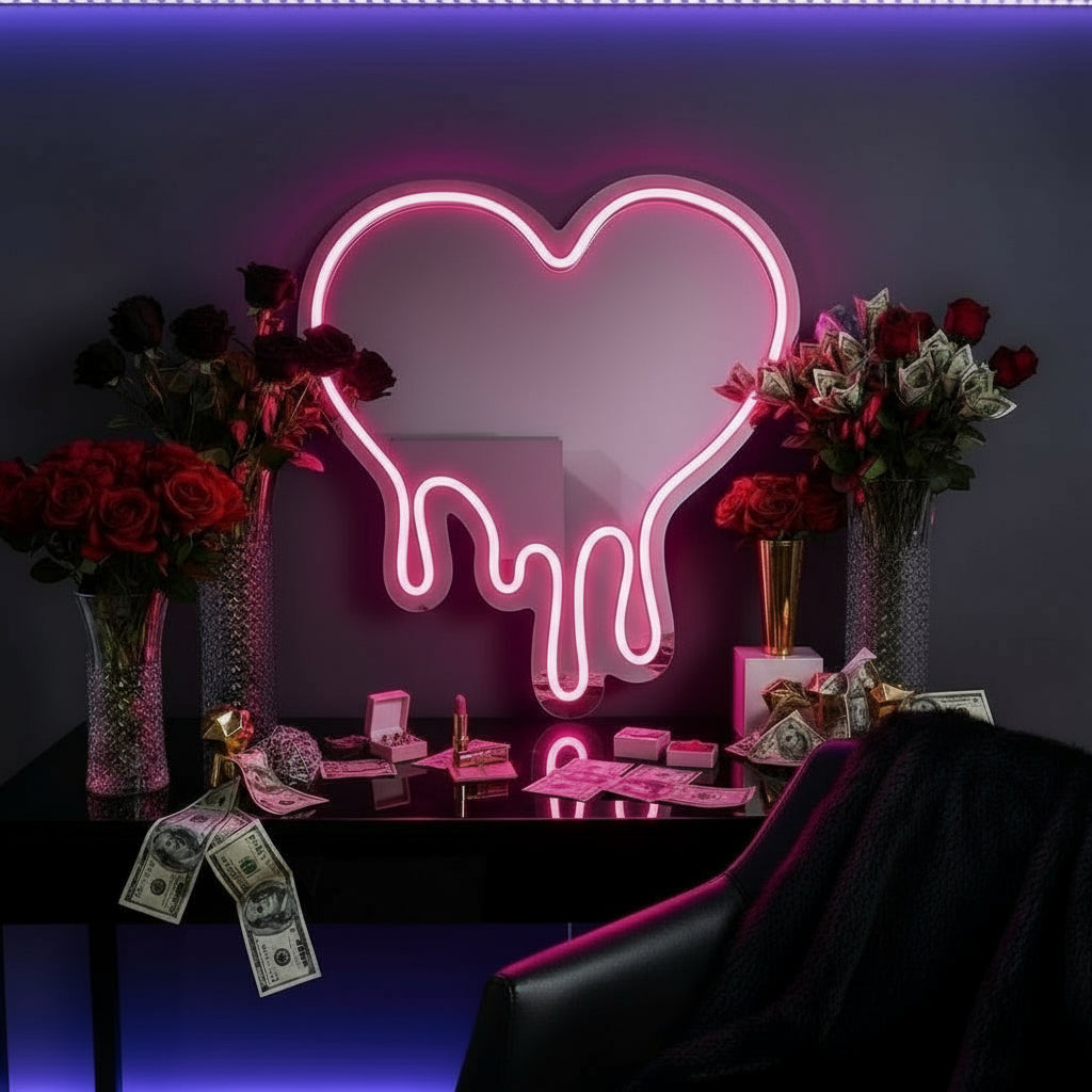 Néon LED Cœur – Lumière