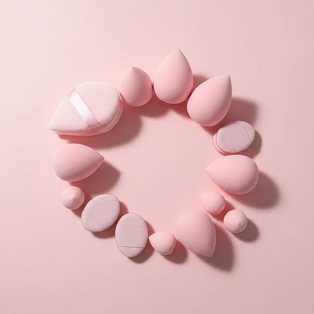 Lot de 12/14 Éponges de Maquillage Professionnelles – Beauty Blender Set Latex-Free, Multi-Usage