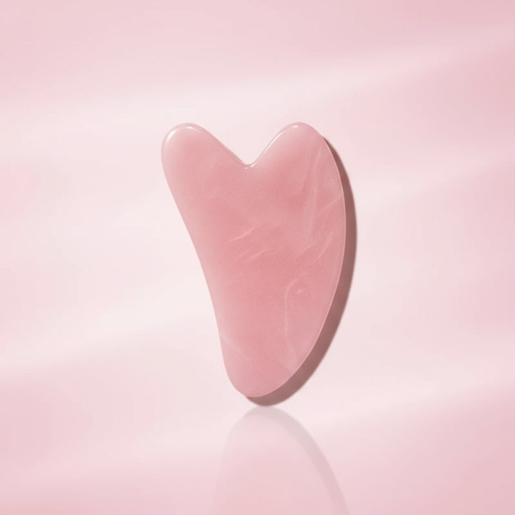 Rouleau de Jade Rose & Gua Sha – Massage Visage Anti-Âge et Éclat Naturel