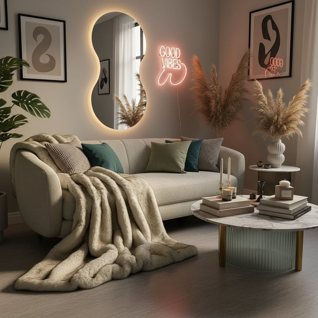 Plaid Luxe en Fausse Fourrure
