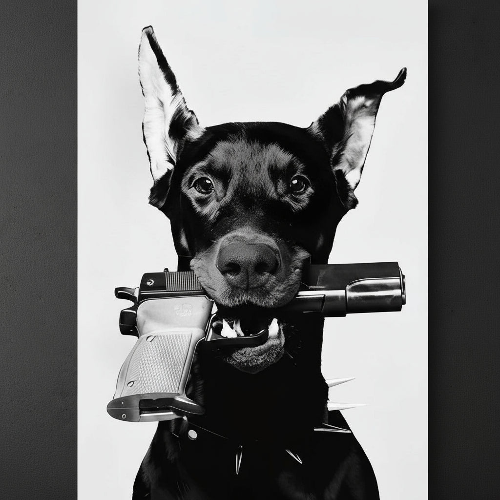 Affiche toile Noir&Blanc