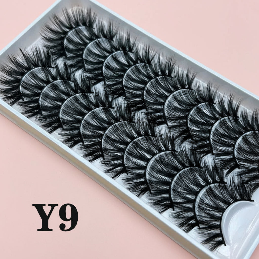 Volume Russe 3D – 10 Paires Effet Fluffy Croisé