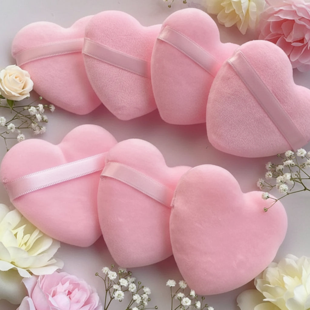 Éponges Maquillage Coeur – Velours Doux & Confortable