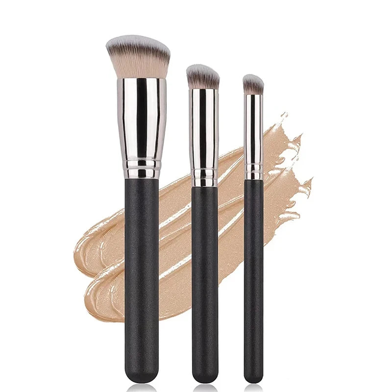 Pinceau Teint & Anticernes Premium – Pinceau Dense pour Fond de Teint, Blush et Contouring