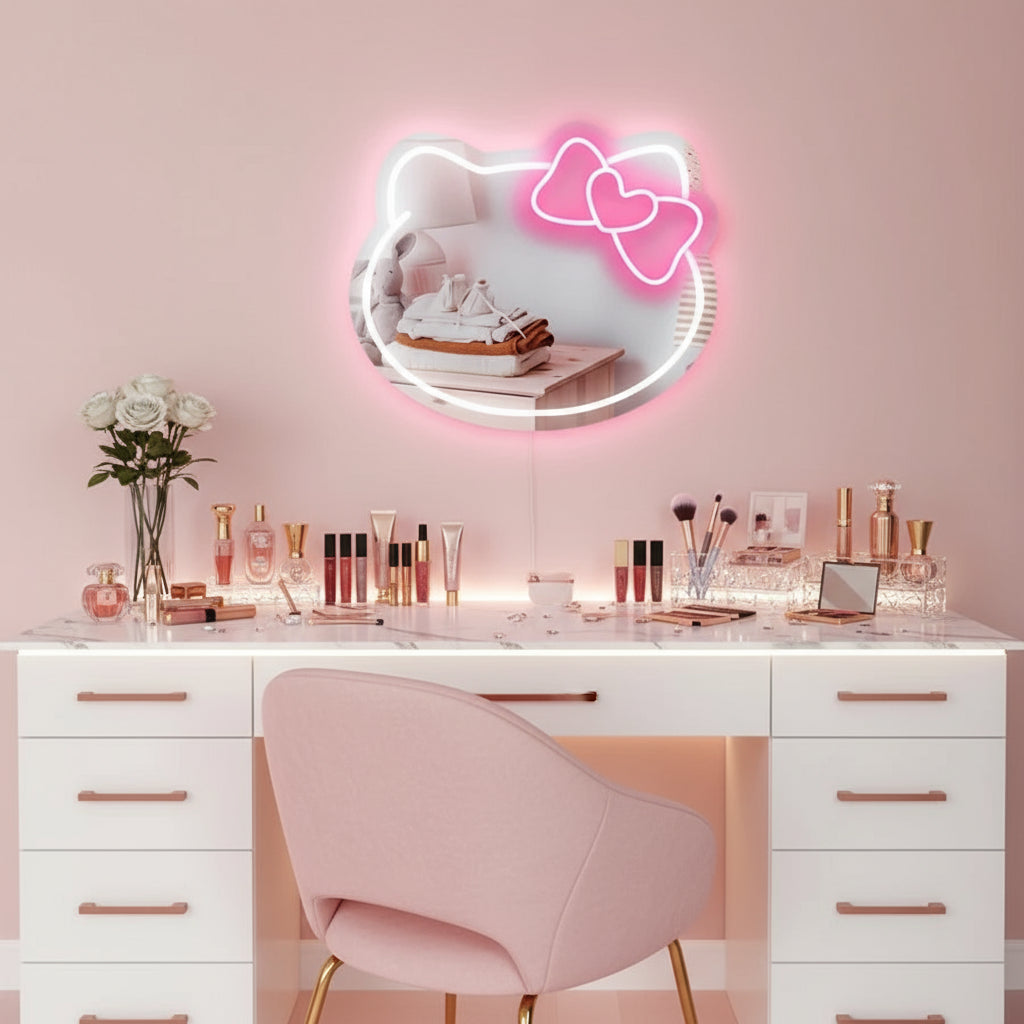 Miroir Néon Kawaii