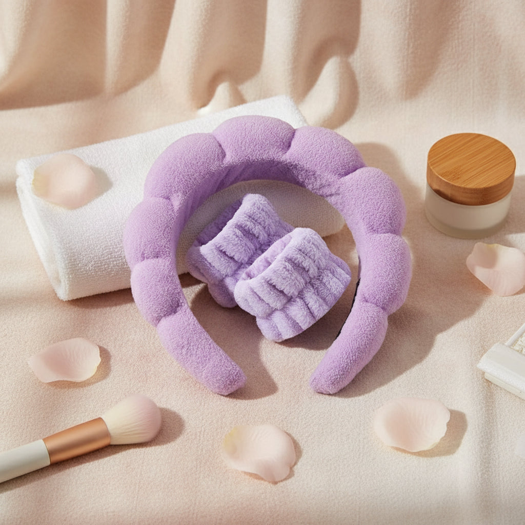 Bandeaux de Maquillage et Éponges Nuage