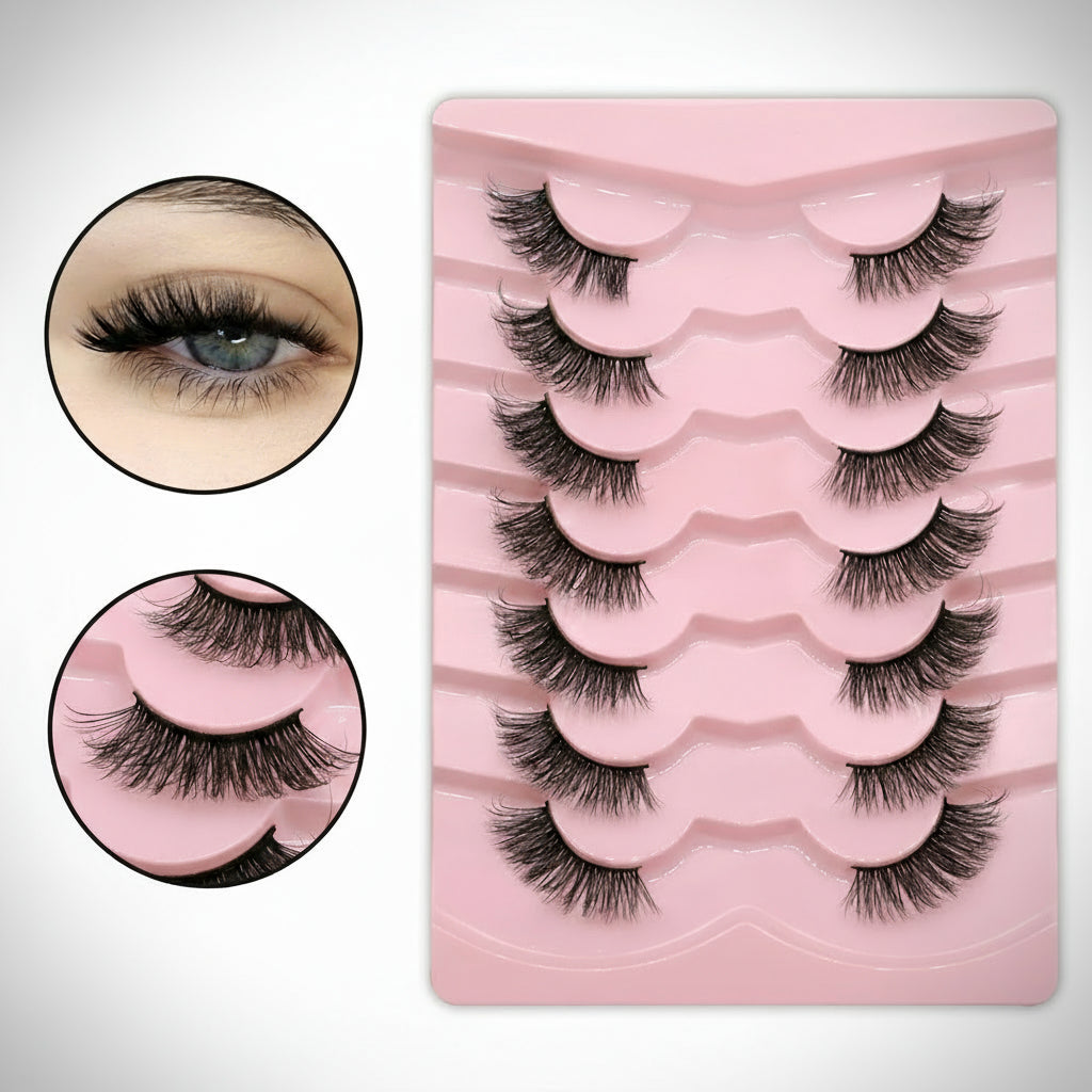 Faux Cils – Effet Wispy & Bande Transparente