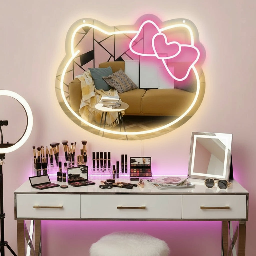 Miroir Néon Kawaii