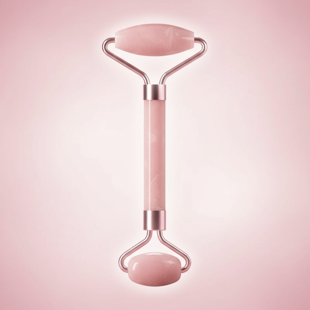 Rouleau de Jade Rose & Gua Sha – Massage Visage Anti-Âge et Éclat Naturel