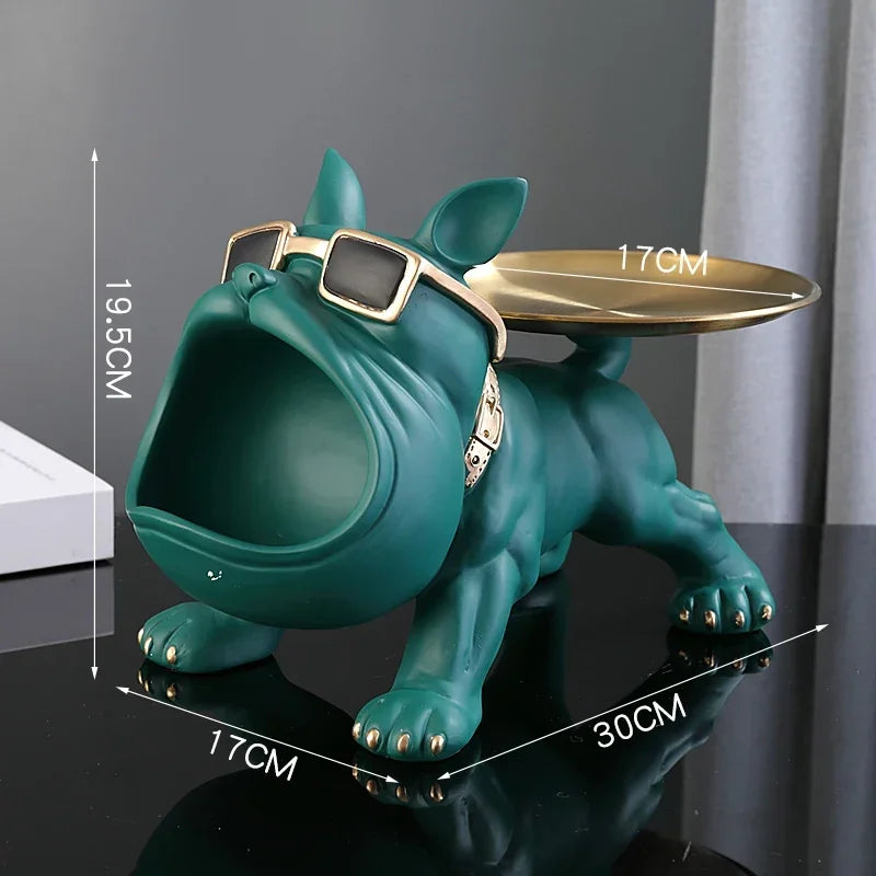 Sculpture Bulldog  – Boîte de rangement clé et décoration design